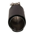 thumbnail image 6 of EGOESWELL Tail Exhaust Pipe Muffler Tip 63mm Inlet 89mm Outlet 160mm Length Stainless Steel Carbon Fiber 1PC, 6 of 7