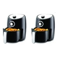 thumbnail image 2 of NutriChef PKAIRFR18 Kitchen Countertop Air Fryer Oven Cooker w/ Basket (2 Pack), 2 of 2