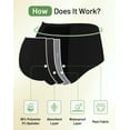thumbnail image 6 of OEIOEI Leakproof Period Underwear for Women Heavy Flow Mid Waist Menstrual Panties(XL,Black), 6 of 11