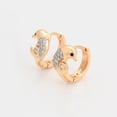 thumbnail image 4 of Arracadas Huggies Niña / Adulto Delfin Swarovski Oro 18K Lam dorado Unitalla, 4 of 7