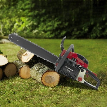 58CC 2Stroke Gas Chainsaw Gas Powered Chain Saw Portable 20" Bar Cutting for Pruning Branches, Gardening