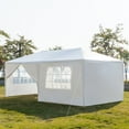 thumbnail image 5 of Resenkos 10' x 20' Tents and Canopies Outdoor Tents and Canopy, White 6 Sides Portable Waterproof Tent with Spiral Tubes Canopy Tents for Outside Party Waterproof Canopy Wedding Tent BBQ Shelter, 5 of 7