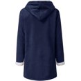 thumbnail image 2 of Womens Plus Size Winter Coats Warm Sherpa Fleece Lined Jackets Hooded Parka Faux Suede Pea Coat Outerwear 2024, 2 of 11