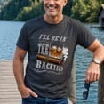 thumbnail image 4 of Jollimate I'll Be in the Backyard T-Shirt, Cigar and Whiskey Graphic Tee, Funny Men's Gift Shirt, 4 of 6