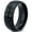 Black Dome Polish Tungsten, variant on Tungsten Hugs Kisses XOXO Hearts Love Band Ring 8mm Men Women Comfort Fit Black Dome Polished