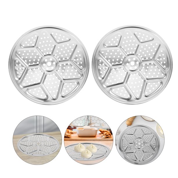 WHAMVOX 2Ud Redonda De Acero Inoxidable Para Vaporera Universal Para Cocina Y Ollas Con Gran Durabilidad
