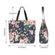 thumbnail image 5 of Balery Vintage Floral Bolsa Tote Estilo Estético con Cremalleras, Bolsa de Hombro, Bolsa de Compras Grande y Plegable, 5 of 8