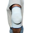 thumbnail image 2 of Alpha Medical Visco-Elastic Padded Elbow Support Brace (Medium White w/ Blue Trim), 2 of 5