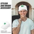 thumbnail image 3 of KAKOWELY Gorra de béisbol ajustable con bordado de trébol para el Día de San Patricio para hombres y mujeres, 3 of 5