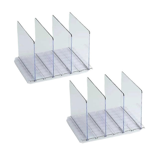 2Pack Bag & Purse Organizer for Closet,Adjustable Clear Handbag Shelf Clutch Dividers for Closet Org