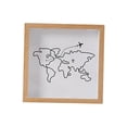 thumbnail image 2 of DOLITY Shadow Box Frame Memory Box for Concert Movie Theater Sporting Event Tickets wood color 20x20cm, 2 of 9