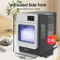 thumbnail image 3 of VECYS Nugget Ice Maker W/ Side Water Tank, 33LBS/Day Self-Cleaning, Grey, 3 of 8