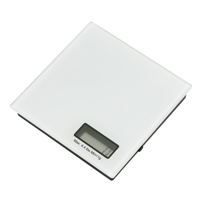 GoodCook Tempered Glass Travel Size Digital Diet Scale with LCD Display Screen White Walmart