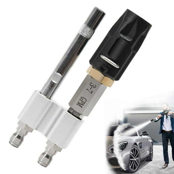 Shooter Tip M5 Twist Nozzle for Pressure Washer, Adjustable Long Range Soap Nozzle, 3-7 GPM