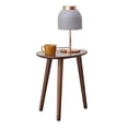thumbnail image 3 of Hassch Nesting Coffee Table，Modern Furniture Decor Side End Table for Living Room, Office, Balcony, Easy Assembly, Walnut, 3 of 10