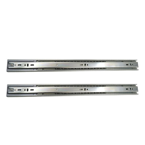 CABINETRTA Full Extension Drawer Soft-Closed Slides Side Mount 14 16 18 20 22 24 inch Ball Bearing Metal Rails Track Guide Glides Runners Heavy Duty 99 Pound Load Capacity(1 Pair, 20 inch)