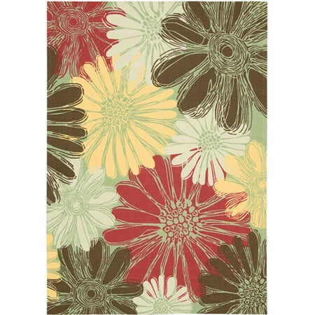 Nourison Home & Garden Green Indoor/Outdoor Area Rug