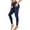 Navy&White, variant on Charmo Women Swim Pants with Pockets High Waisted Long Swimming Leggings