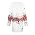thumbnail image 5 of Xyxonk Womens Tops Plus Size Dressy Fall Long Sleeve Tops Floral Graphic Tees Crew Neck Tshirts Loose Casual Clothes for Women White 2XL, 5 of 5
