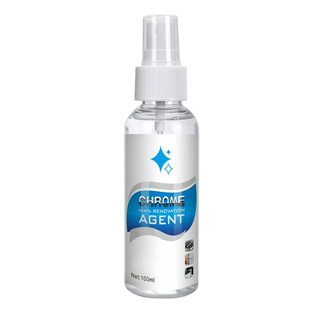 Nettoyant pour Pièces de Chrome Automobile et Agent de Rénovation pour Enlever la Rouille et Raviver 100 ml Formule en Vaporisateur Facile Restaure la Brillance Protège contre l'Oxydation Effet Longue Durée