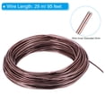 thumbnail image 2 of Uxcell Bonsai Training Wire Floral Wire Stems Anodized Aluminum Tree Wire Total Brown 3mm x 29 m, 2 of 5