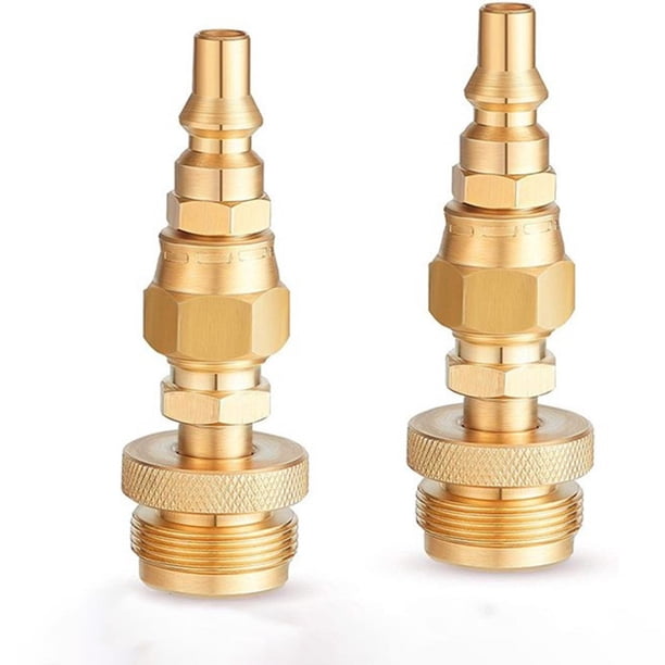 2 Pièces Adaptateur Recharge Propane - Convertisseur Bouteille QCC1 Type1 Et 1lb Laiton Massif