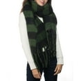 thumbnail image 2 of INC Womens Plaid Oversized Scarf Blanket Wrap Green [One Size], 2 of 2