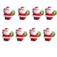 thumbnail image 1 of Decoración de figuras Decoración de mesa de Navidad Figura de Papá Noel Figuras de árboles de Navidad Regalos Adornos en miniatura Accesorios de bricolaje 8 piezas Fason HFP-0345, 1 of 7