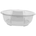 thumbnail image 3 of Minkissy 1Set Plastic Wash Board Basin for Bathroom Use Daily Laundry 13X12.8X3.9in, 3 of 7