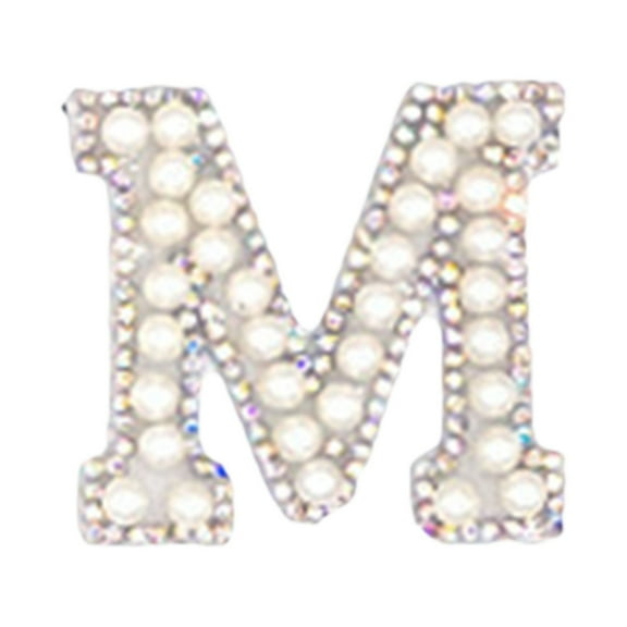 Kids Stickers,Personalized Pearl Letter Patch Alphabet Patch Customized Letters Patch On Patch Glue On Patch Applique DIY Bride