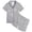 00-Grey1705, variant on WOYY Boys Pajamas Button Down Short Sleeve Shirt Shorts Loungewear Kids PJ Set, Sizes 2-13