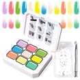 thumbnail image 1 of Kit de gel para uñas U-Shinein Gel de pintura degradada, juego de 9 colores, 1 of 9