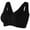 Black, variant on Jiaweic Women Bra Underwear Front Button Seamless Push Up Vest Bra - Comfort and Style in One Black,XXXL