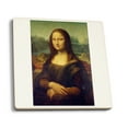 thumbnail image 1 of Mona Lisa (Artist: Leonardo da Vinci) c. 1503, Masterpiece Classic (Absorbent Ceramic Coasters Set of 4 Matching Images, Cork Back, Kitchen Table Decor), 1 of 3