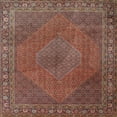 thumbnail image 1 of Ahgly Company Machine Washable Indoor Square Traditional Saffron Red Area Rugs, 7' Square, 1 of 7