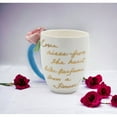 thumbnail image 2 of Ceramic Pink Rose Mug 10oz  Mom Valentines Day Decor, 2 of 3
