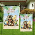 thumbnail image 4 of Manx Hello Summer with Sunglasses and Surfboard Tropical Vibes Garden Flag 12x18in Double Sided Cat Lover Kitten Owner Gifts Outdoor Decor - 00007, 4 of 5