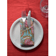 thumbnail image 4 of Assorted 12 Pcs 20x20 Inch Napkins Set Hand Block Floral Printed 100% Cotton Bohemian Mix and Match Reusable Cocktail Table Cloth Dinner Napkins, 4 of 10