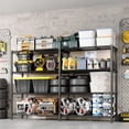 thumbnail image 4 of Heavy Duty 4-Tier Metal Shelf with 1060 lb Capacity - Adjustable L-Shaped Wire Rack for Kitchen, Pantry & Garage, 4 of 9