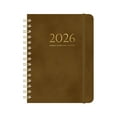 thumbnail image 2 of 2026 Planner,Daily Planner,Weekly and Monthly Calendar Planner Book,January 2026 - December 2026,Hardcover Spiral Planner,Notes Pages,Perfect for Women & Men,A5(Brown), 2 of 9