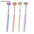 thumbnail image 1 of LNGOOR Innovative Toothbrush Easy Use Random Color Three Sided Efficient Oral Care Brush for Home, 1 of 8