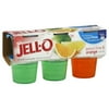 Jell-O Sugar-Free Lemon-Lime and Orange Variety Pack Gelatin Snack, 6 Count