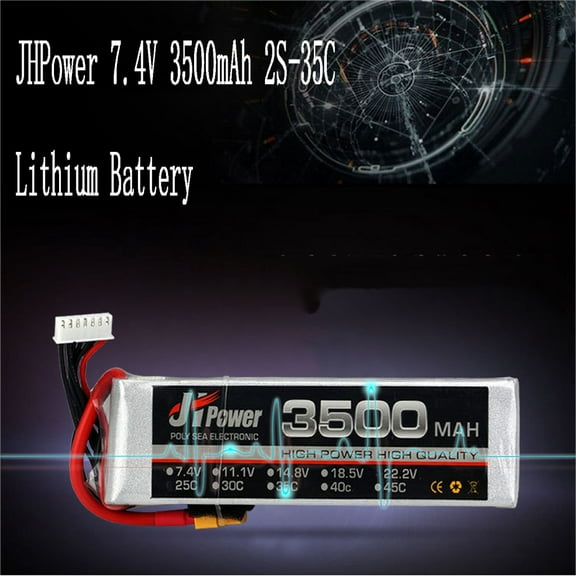 JZCHUNTOY JHPower 7.4V 3500mAh 2S 35C RC Lithium Battery – High-Performance Drone Battery for RC Models, Quadcopter, Airplane & Car