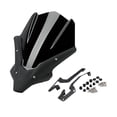 thumbnail image 3 of Cubierta de parabrisas de motocicleta Colamx Deflector de viento delantero negro, 3 of 8