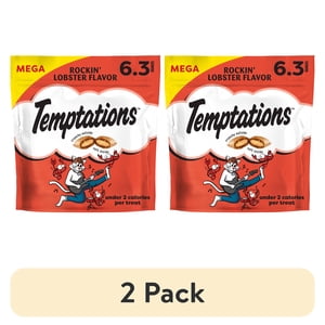 Temptations Classic Rockin' Lobster Flavor Cat Treats, 6.3 oz (2-Pack)