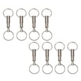 thumbnail image 1 of unbranded 8Ud Llavero Doble Anillo De Metal Plateado Para Colgar Llaves Y Complementos, 1 of 8