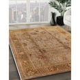 thumbnail image 3 of Ahgly Company Machine Washable Indoor Rectangle Industrial Modern Brown Sand Brown Area Rugs, 7' x 10', 3 of 7