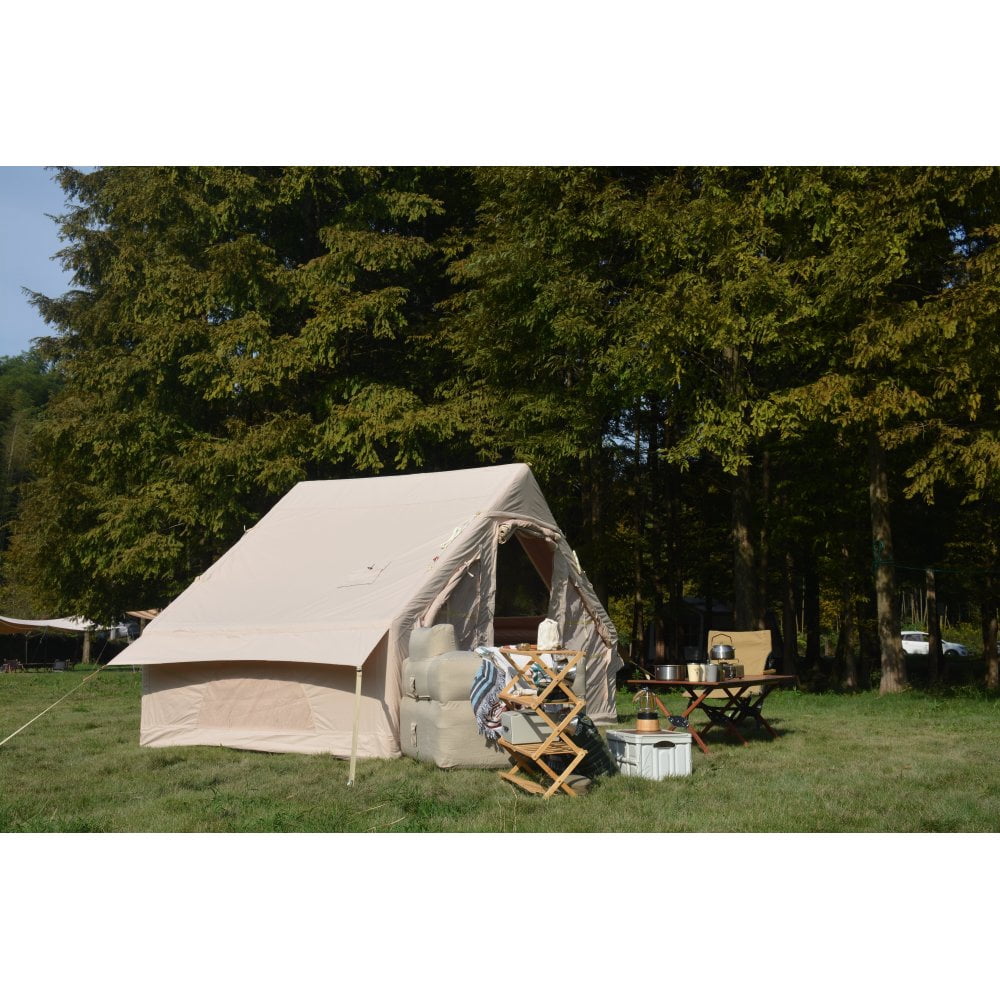 Inflatable Camping Tent - Effortless Setup 4-Season Glamping for 4-6 People! High-Performance Waterproof & Windproof Self-Supporting Air Tent, Your Portable Green Getaway for Outdoor Adventures