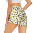 thumbnail image 3 of Bixox Women's Leopard And Butterfly pattern 2 in 1 Running Shorts - Lightweight Athletic Workout Gym Yoga Shorts Liner with Pockets - XX-Large, 3 of 5