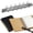 Silver, variant on 6 Ring Binder Mechanism Replacement Kit, Metal 6-Ring Binders Ring Loose Leaf Binding Spines Combs for Binder Organizers, Silver